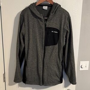 Columbia Charcoal and Black Hooded Jacket Men’s Large